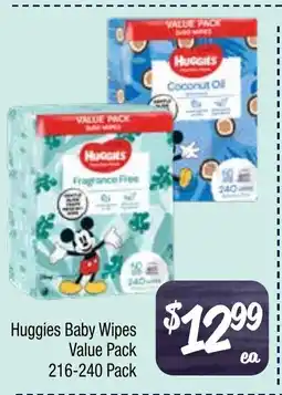 Farmer Jack's Huggies Baby Wipes Value Pack offer