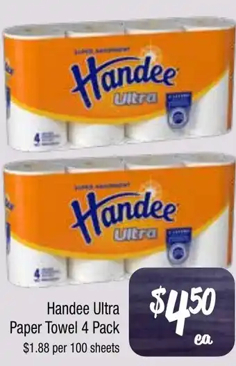 Farmer Jack's Handee Ultra Paper Towel offer