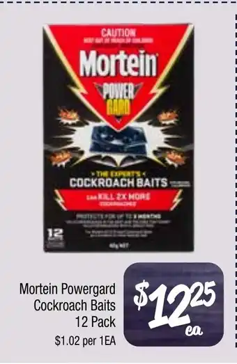 Farmer Jack's Mortein powergard cockroach baits offer