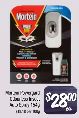 Farmer Jack's Mortein powergard odourless insect auto spray offer