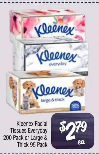 Farmer Jack's Kleenex facial tissues everyday offer