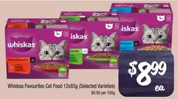 Farmer Jack's Whiskas favourites cat food offer