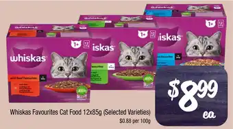 Farmer Jack's Whiskas favourites cat food offer