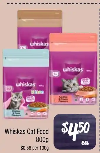 Farmer Jack's Whiskas cat food offer