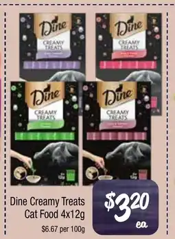 Farmer Jack's Dine creamy treats cat food offer