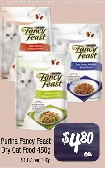 Farmer Jack's Purina fancy feast dry cat food offer