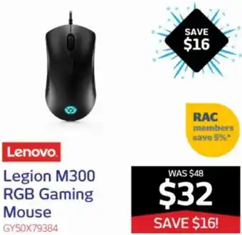 Retravision Lenovo RGB Gaming Mouse GY50X79384 offer