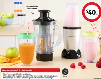 Coles Germanica 3-in-1 Rocket Blender offer