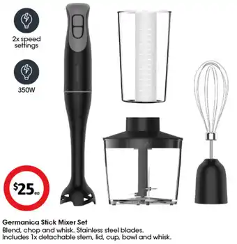 Coles Germanica Stick Mixer Set offer