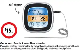 Coles Germanica Touch Screen Thermometer offer