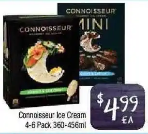 Foodworks Connoisseur Ice Cream 360-456ml offer