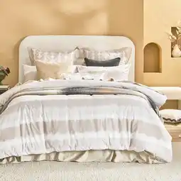 Pillow Talk Oria Ombre Quilt Cover Set by Essentials offer