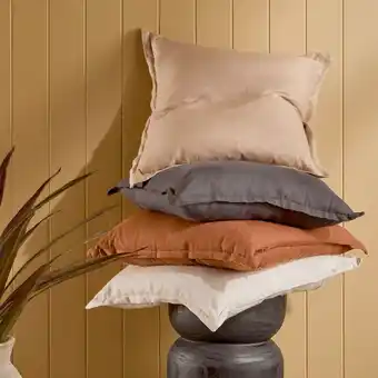 Pillow Talk Sahara Linen Feather Cushion by M.U.S.E offer