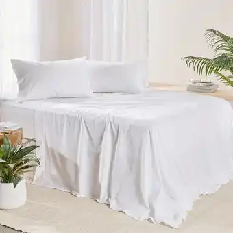 Pillow Talk 225 Thread Count Cotton Sheet Set by Essentials offer