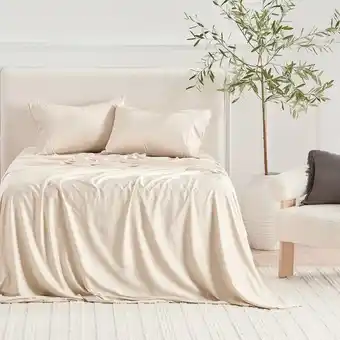 Pillow Talk 400 Thread Count Bamboo Cotton Sheet Set by Habitat offer