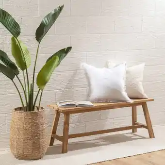 Pillow Talk Ward Recycled Teak Bench by M.U.S.E offer