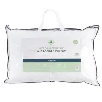 Pillow Talk Hypoallergenic Microfibre Medium Pillow by Greenfirst offer