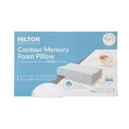 Pillow Talk Comfort Science Memory Foam Contour Soft Pillow by Hilton offer