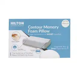 Pillow Talk Comfort Science Memory Foam Contour Medium Pillow by Hilton offer