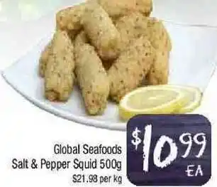 Foodworks Global Seafoods Salt & Pepper Squid 500g offer
