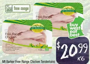 Foodworks Mt Barker Free Range Chicken Tenderloins offer