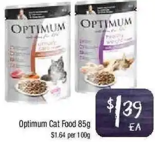 Foodworks Optimum Cat Food 85g offer