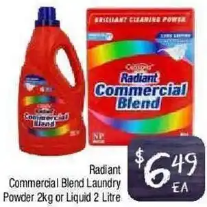 Radiant Commercial Blend Laundry Powder 2Kg