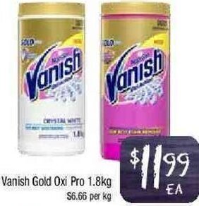Foodworks Vanish Gold Oxi Pro 1.8Kg offer