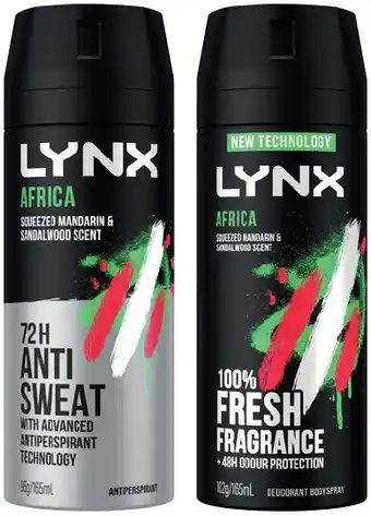 IGA Lynx Deodorant Body Spray or Antiperspirant 165mL Selected Varieties offer