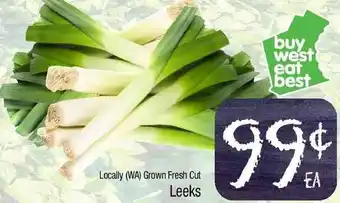 Locally Grown Fresh Cut Leeks