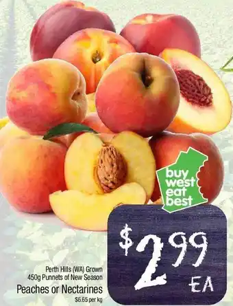 Foodworks Peaches Or Nectarines offer