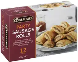 IGA Balfours Party Sausage Rolls, Party Pies or Pasties 12 Pack offer