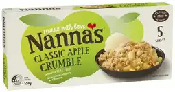 IGA Nanna’s Fruit Crumble 550g Selected Varieties offer