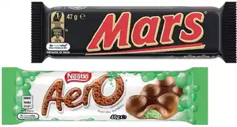 IGA Mars 44‑56g, Nestlé 35‑50g Medium Bars or M&M’s 35‑49g Selected Varieties offer