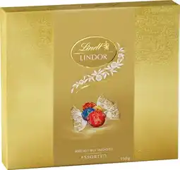 IGA Lindt Lindor Chocolate Gift Box 147‑150g Selected Varieties offer