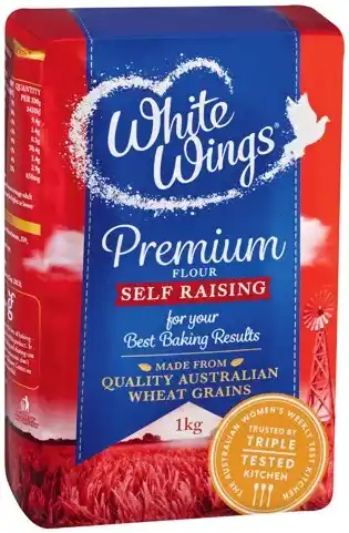 IGA White Wings Premium Self Raising Flour or Plain Flour 1kg offer