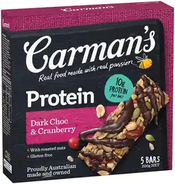 IGA Carman's Protein Bars 5 Pack Selected Varieties offer