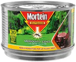 IGA Mortein Outdoor Mosquito Coil Burner 30 Pack offer