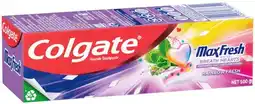 IGA Colgate MaxFresh Toothpaste 100g or Watermelon Mint Mouthwash 500mL Selected Varieties offer