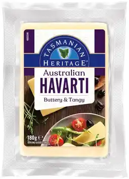 IGA Tasmanian Heritage Cheese 180g Selected Varieties offer