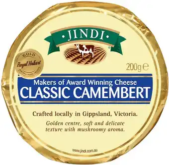 IGA Jindi Camembert or Brie 180‑200g Selected Varieties offer