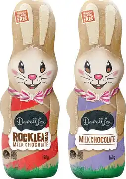 IGA Darrell Lea Bunny Rocklea Road 170g or Milk Chocolate 160g offer