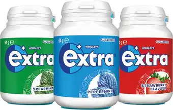 IGA Wrigley’s Extra Gum 64g, Extra White 67g or Eclipse Chewy Mint 93g Selected Varieties offer