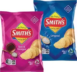 IGA Smith’s Chips, Twisties or Doritos 45g Selected Varieties offer