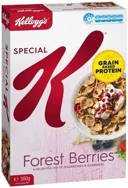 IGA Kellogg's Special K Forest Berries 380g or High Fibre Cereal 385g offer