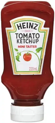 IGA Heinz Tomato Ketchup Mini Taster 220mL offer