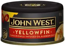 IGA John West Yellowfin Tuna 90g Selected Varieties offer