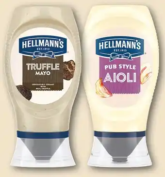 IGA Hellmann's Mayo or Garlic Aioli 251‑252g Selected Varieties offer