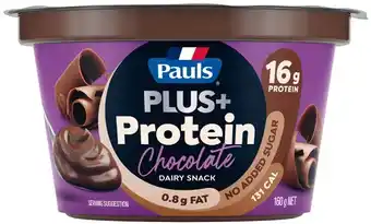 IGA Pauls Plus+ Protein Yoghurt 160g Selected Varieties offer