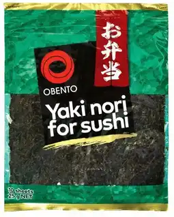 IGA Obento Yaki Nori For Sushi 10 Sheets offer